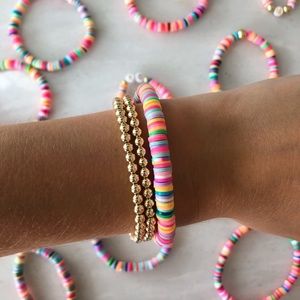Rainbow bead bracelet
